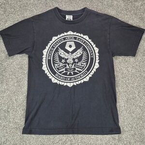 DTA Rogue Status T-Shirt Mens Medium Black Dont Trust Anyone Double Sided Y2K
